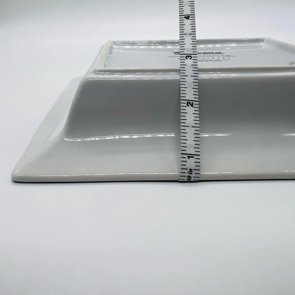 Pottery Barn Habitat For Humanity House Pattern Rectangular Decorative Dish